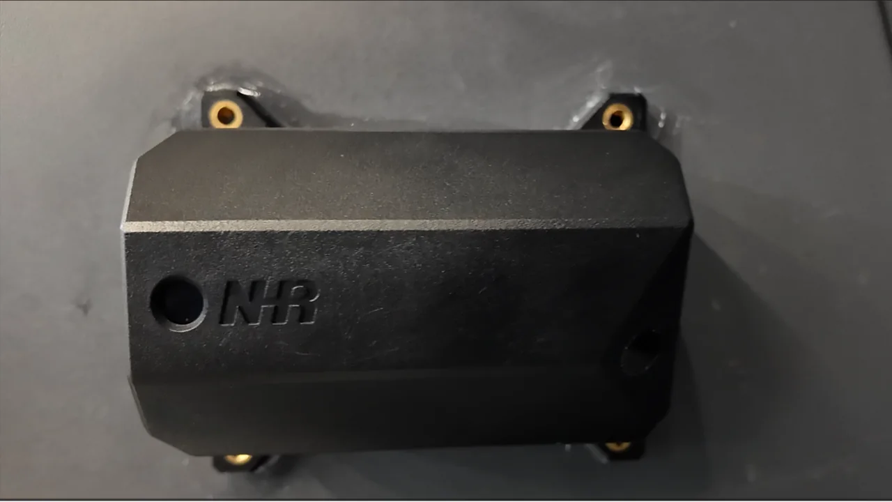 Close-up of the B01 Smart Laser Waste Bin Sensor used in the Taiwan metro-station deployment